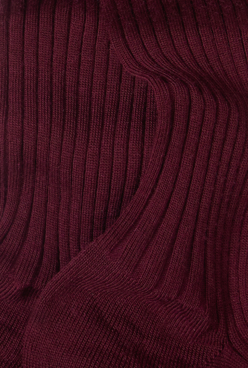 Maroon Long Lightweight Wool Socks