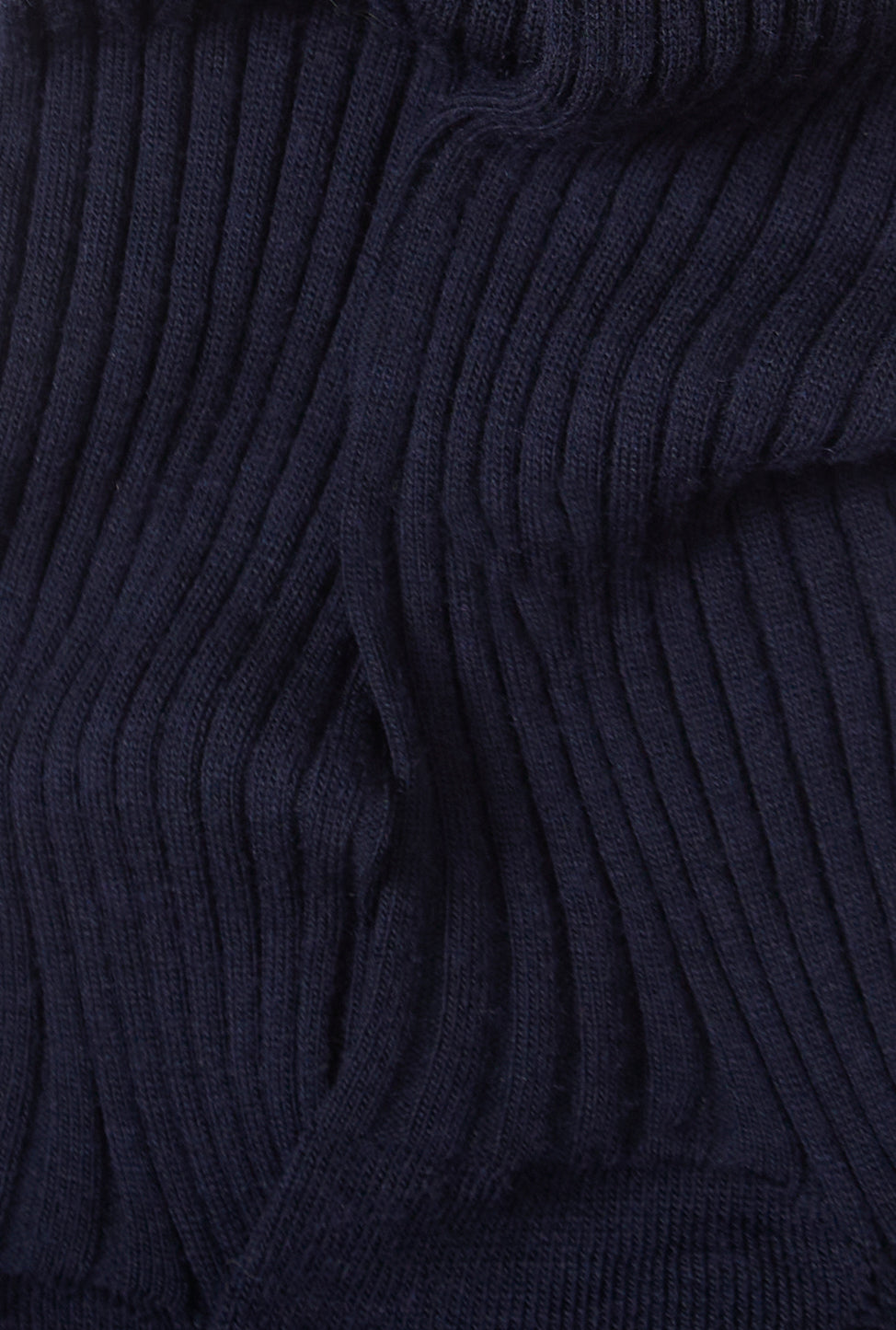 Navy Long Lightweight Wool Socks