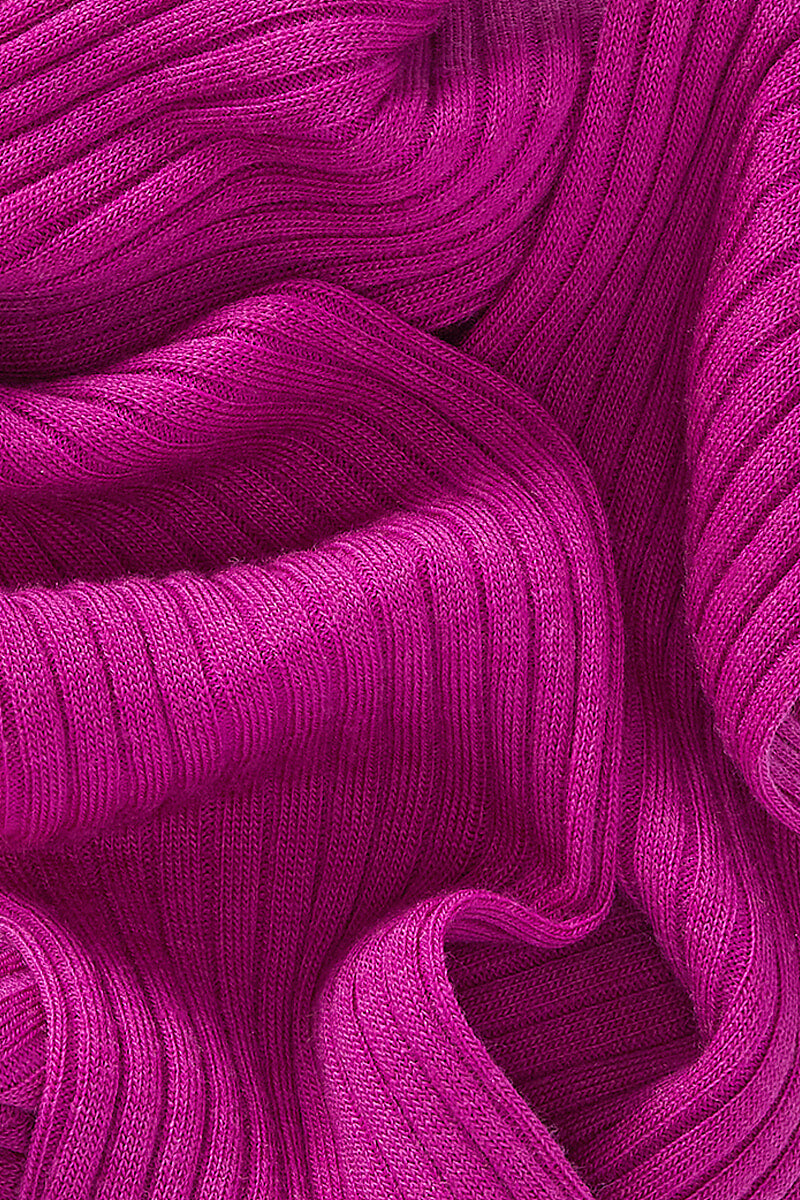 Magenta Long Lightweight Wool Socks