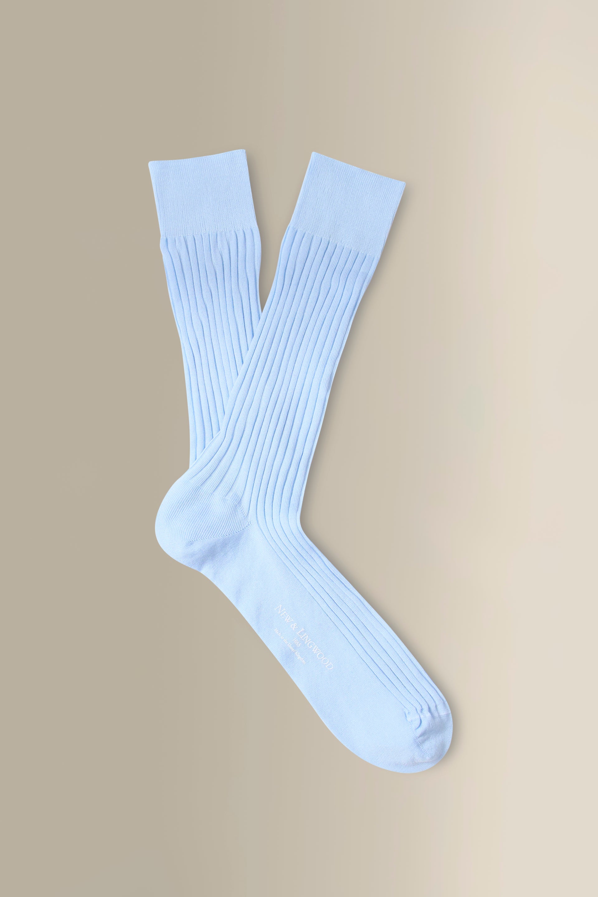 Sky Mid Calf Cotton Socks