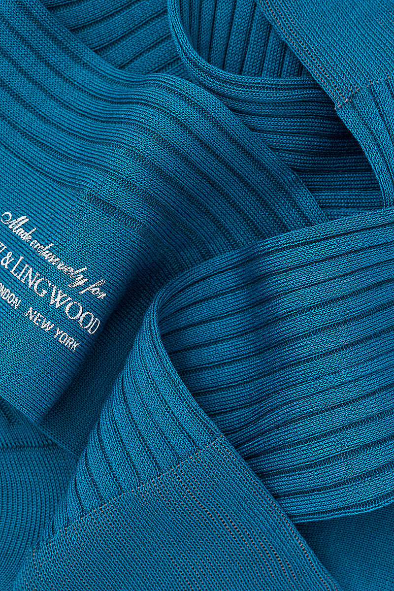 Dark Blue Long Cotton Socks