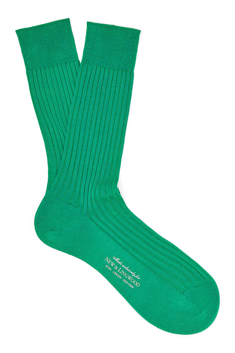 Emerald Mid Calf Cotton Socks