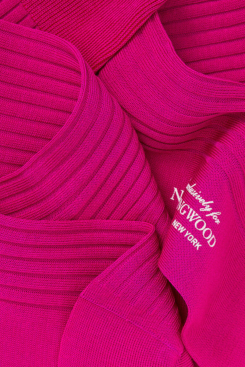 Fuschia Mid Calf Cotton Socks