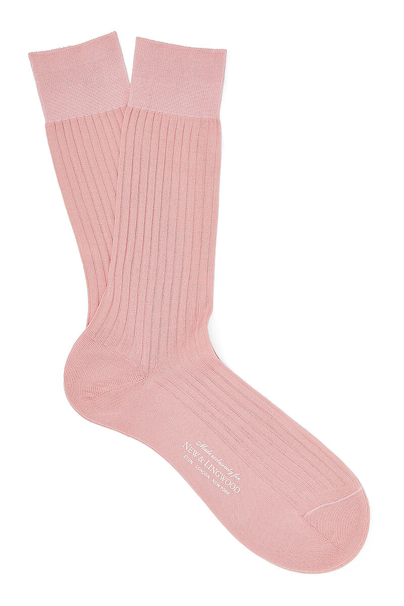 Light Pink Mid Calf Cotton Socks