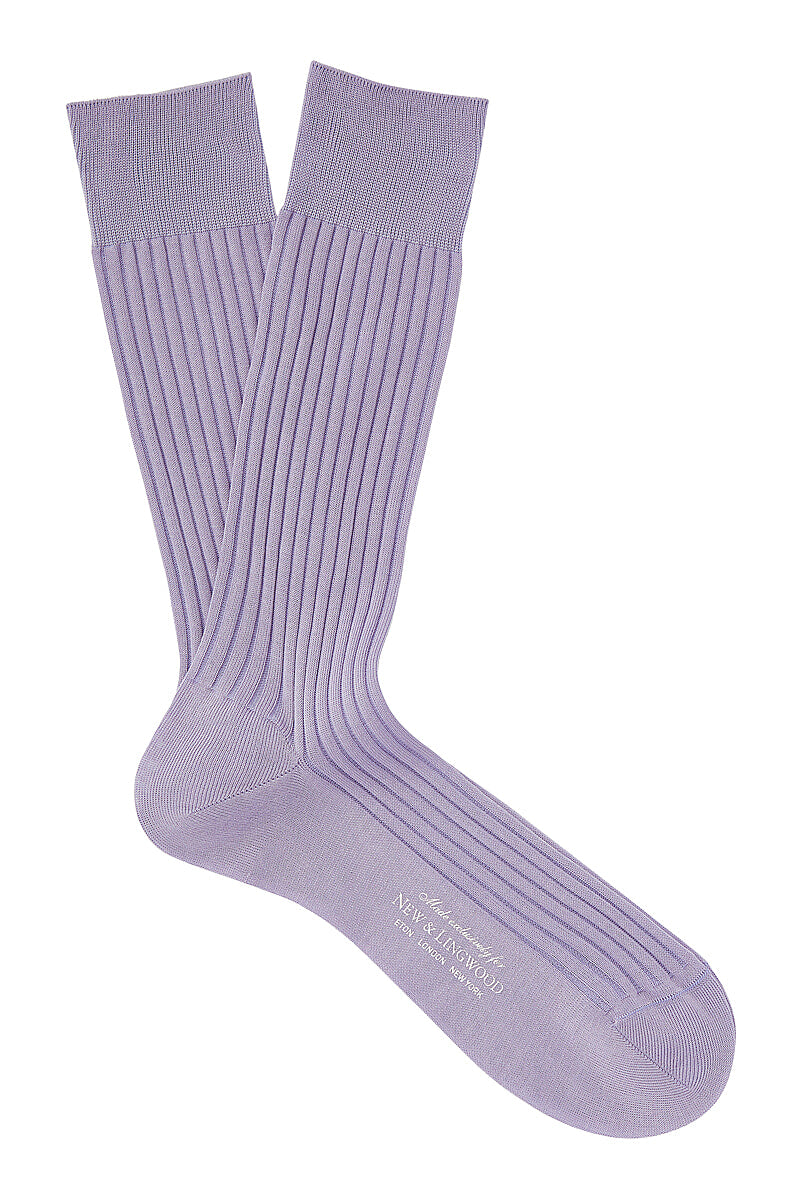 Lavender Mid Calf Cotton Socks