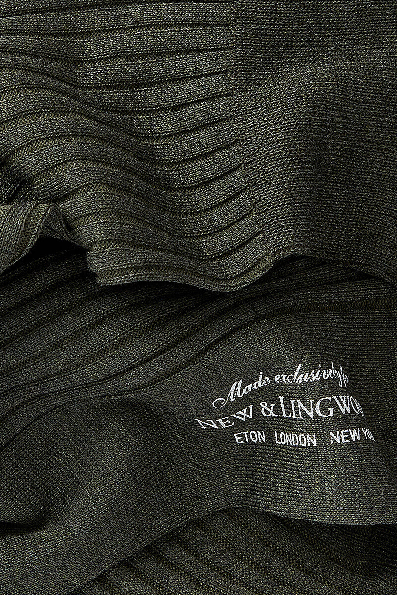 Olive Long Cotton Socks