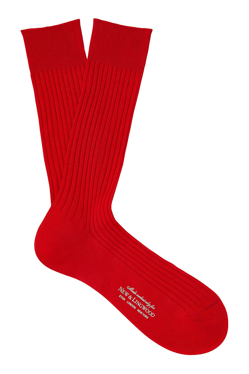 Scarlet Mid Calf Cotton Socks