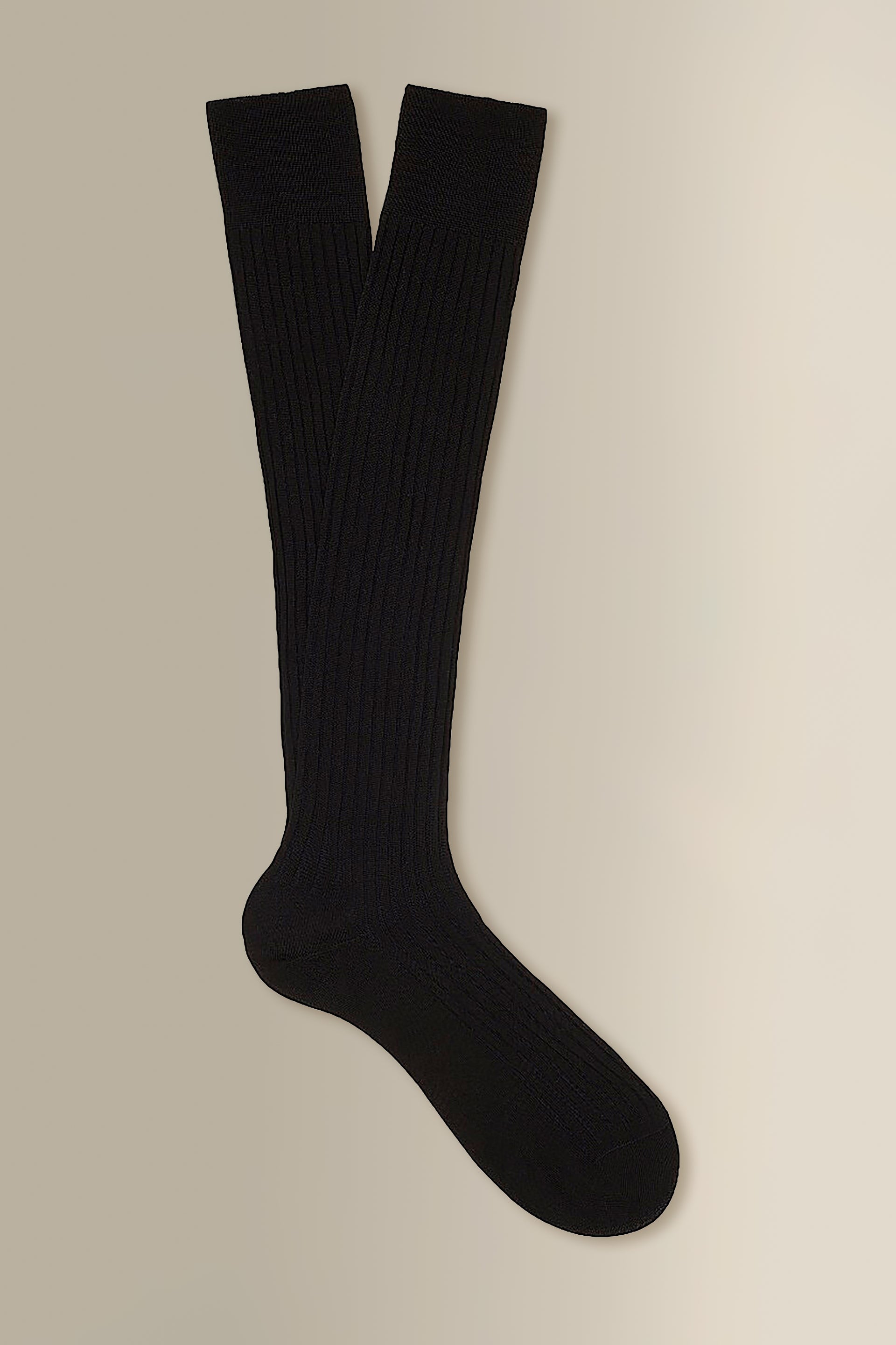 Black Long Cotton Socks