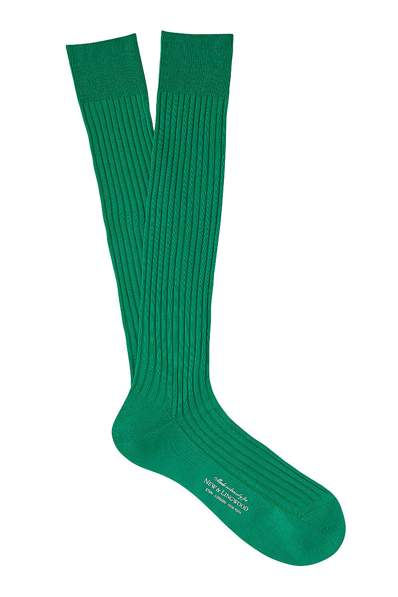 Emerald Long Cotton Socks