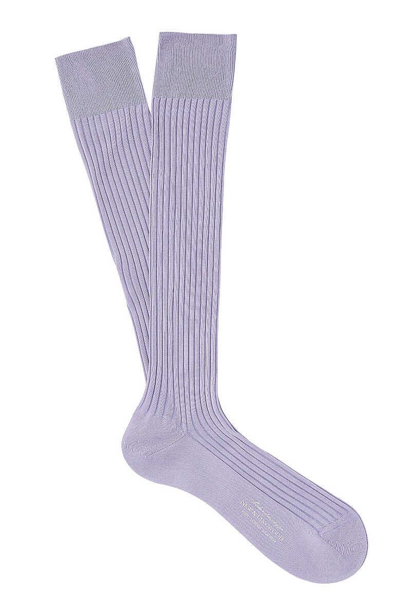 Lavender Long Cotton Socks