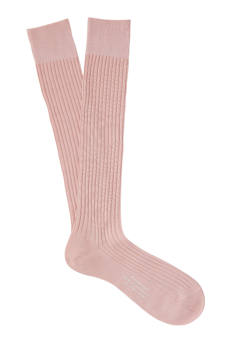 Light Pink Long Cotton Socks