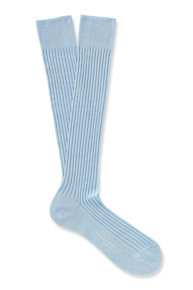 Sky Long Cotton Socks