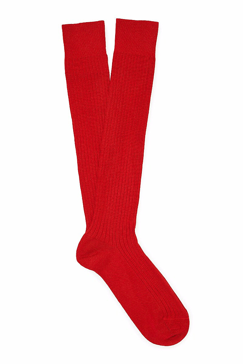 Scarlet Long Lightweight Wool Socks