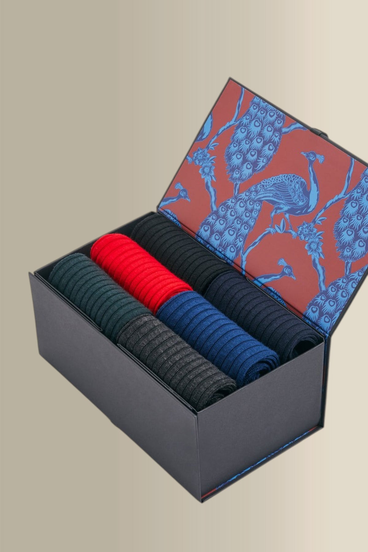 Dark Grey Long Cotton Socks
