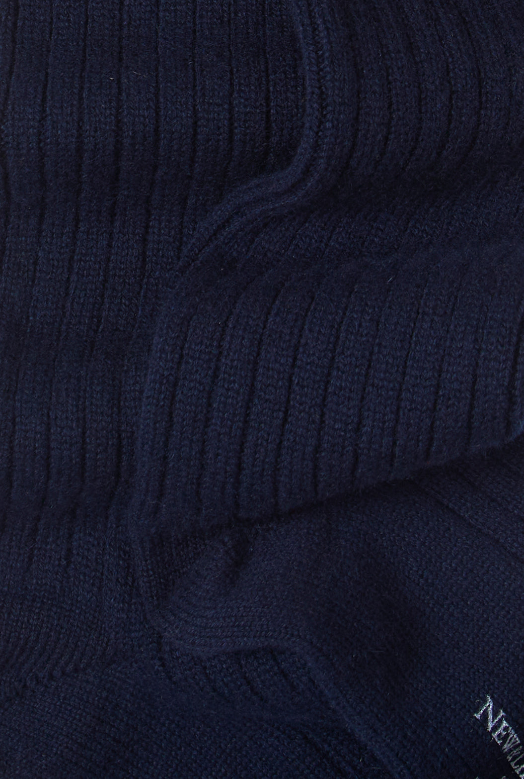 Navy Long Heavyweight Cashmere Lounge Socks
