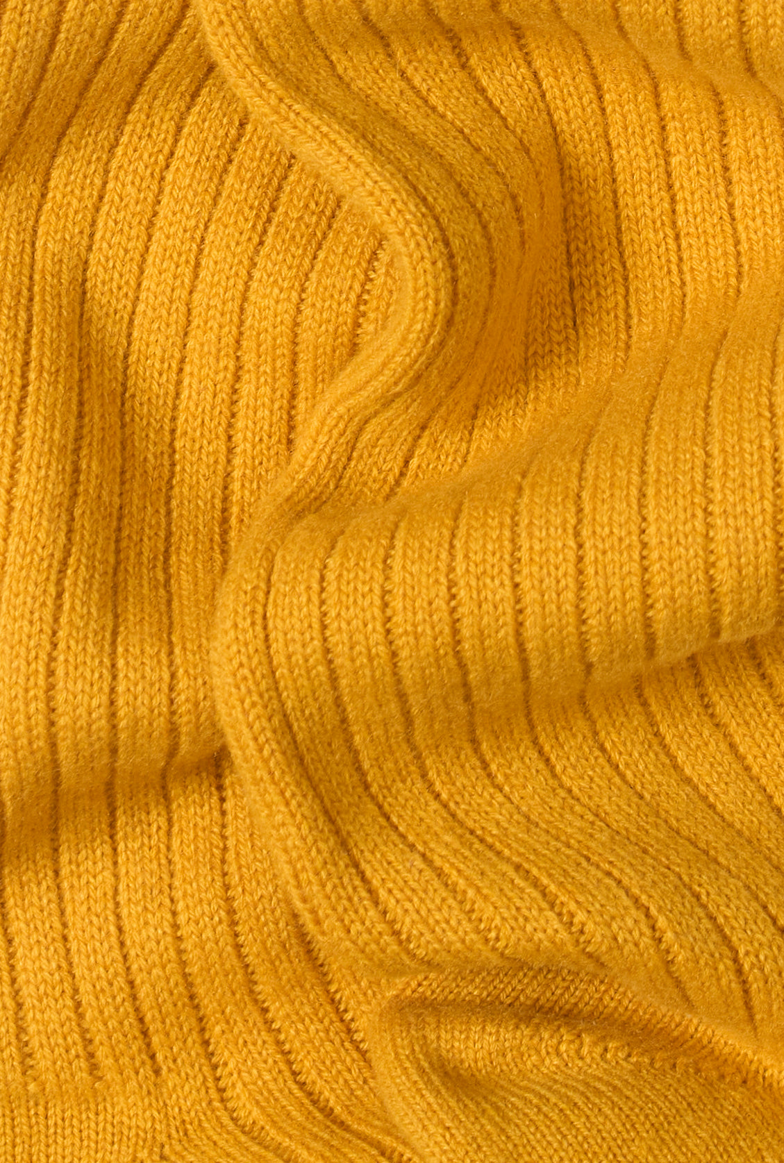 Yellow Long Heavyweight Cashmere Lounge Socks