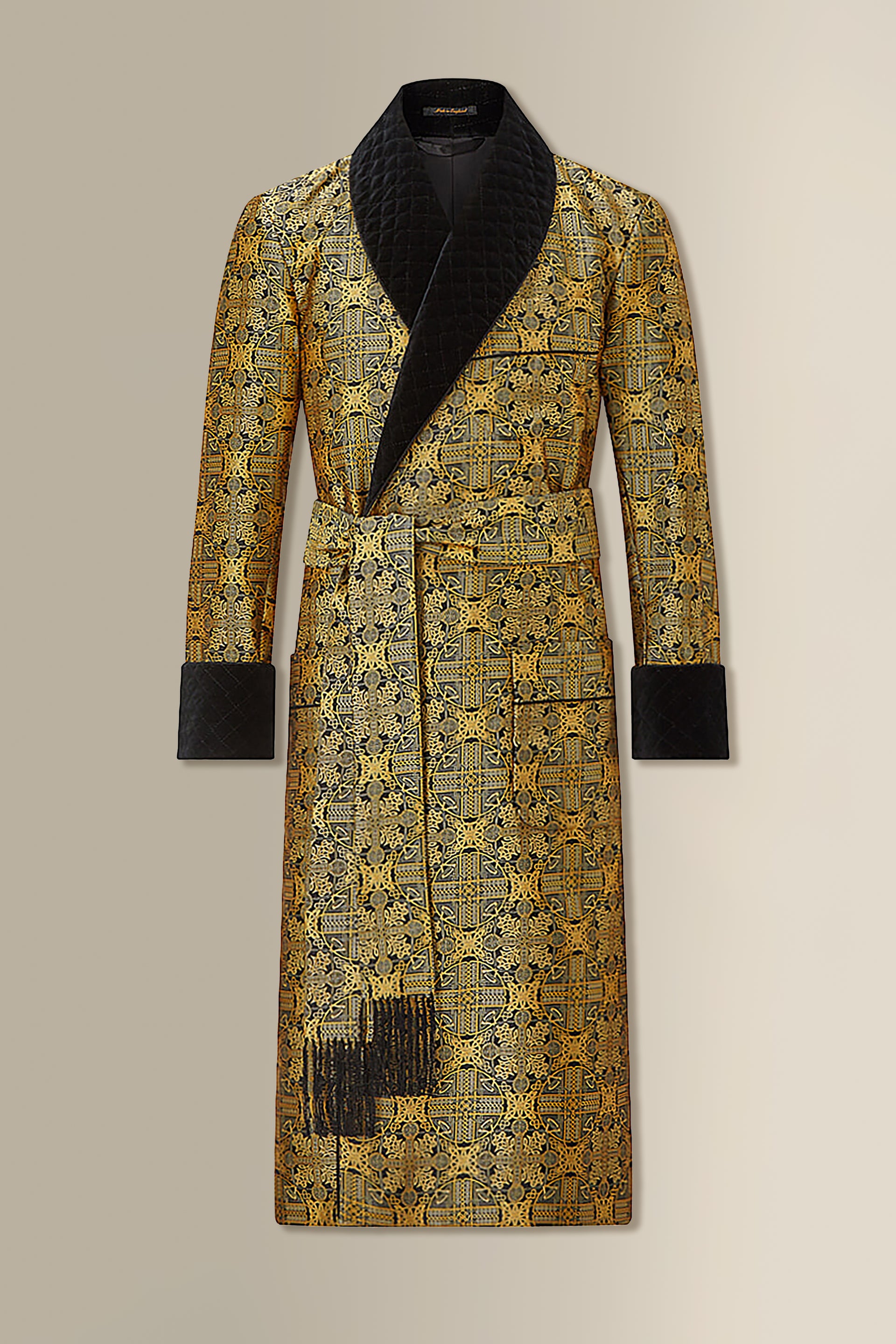 Rococo Lined Silk Dressing Gown