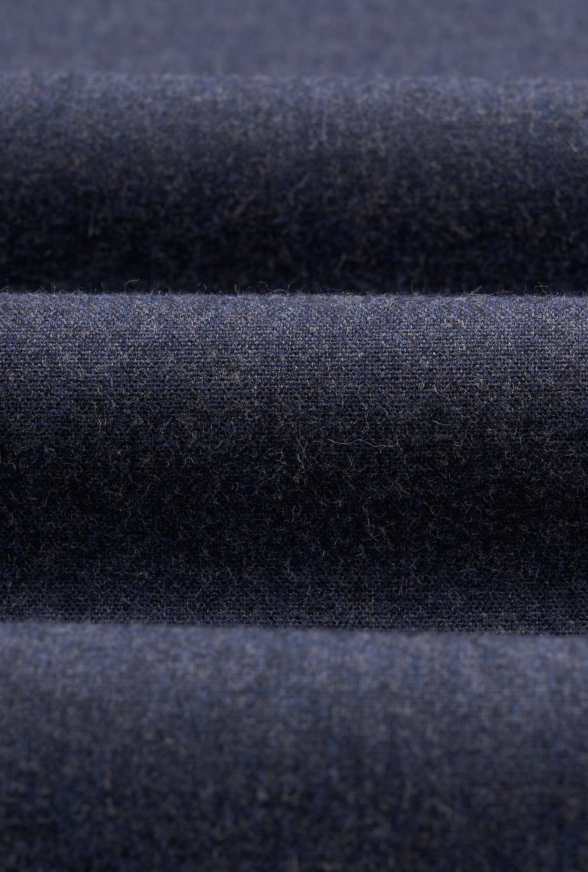 Navy Unlined Brushed Cotton Dressing Gown
