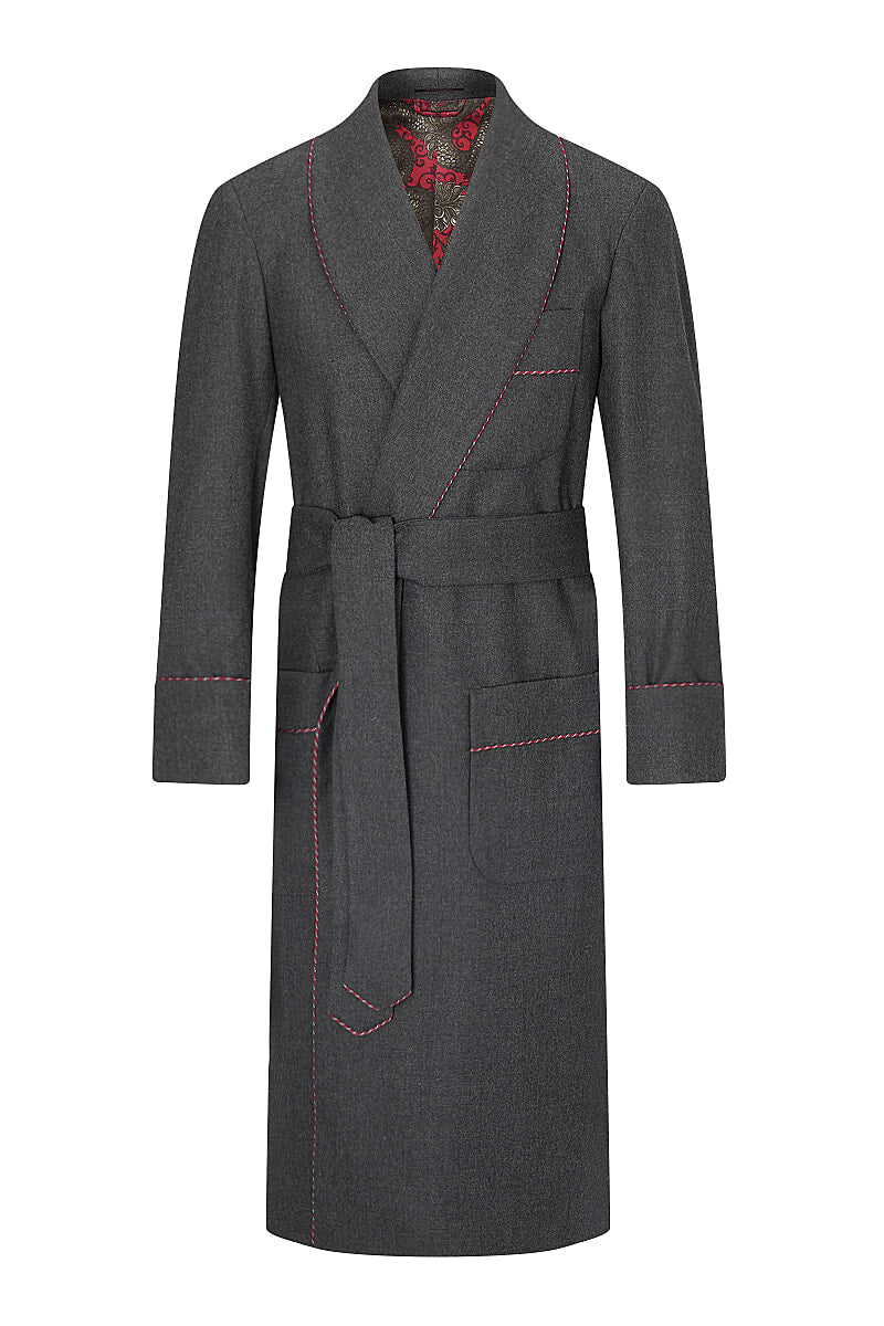 Dragon Lined Wool Dressing Gown