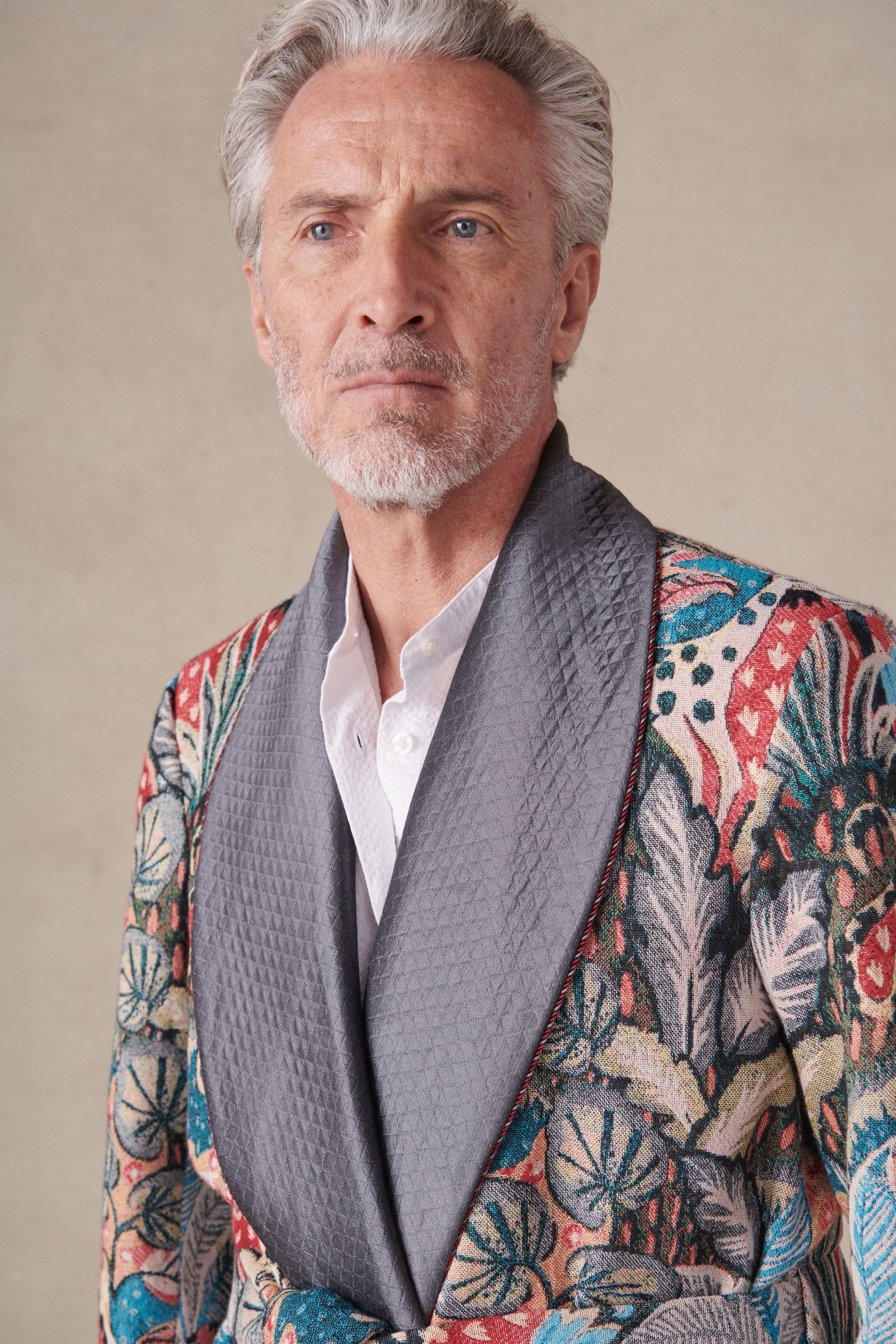 Jungle Tapestry Lined Cotton Dressing Gown