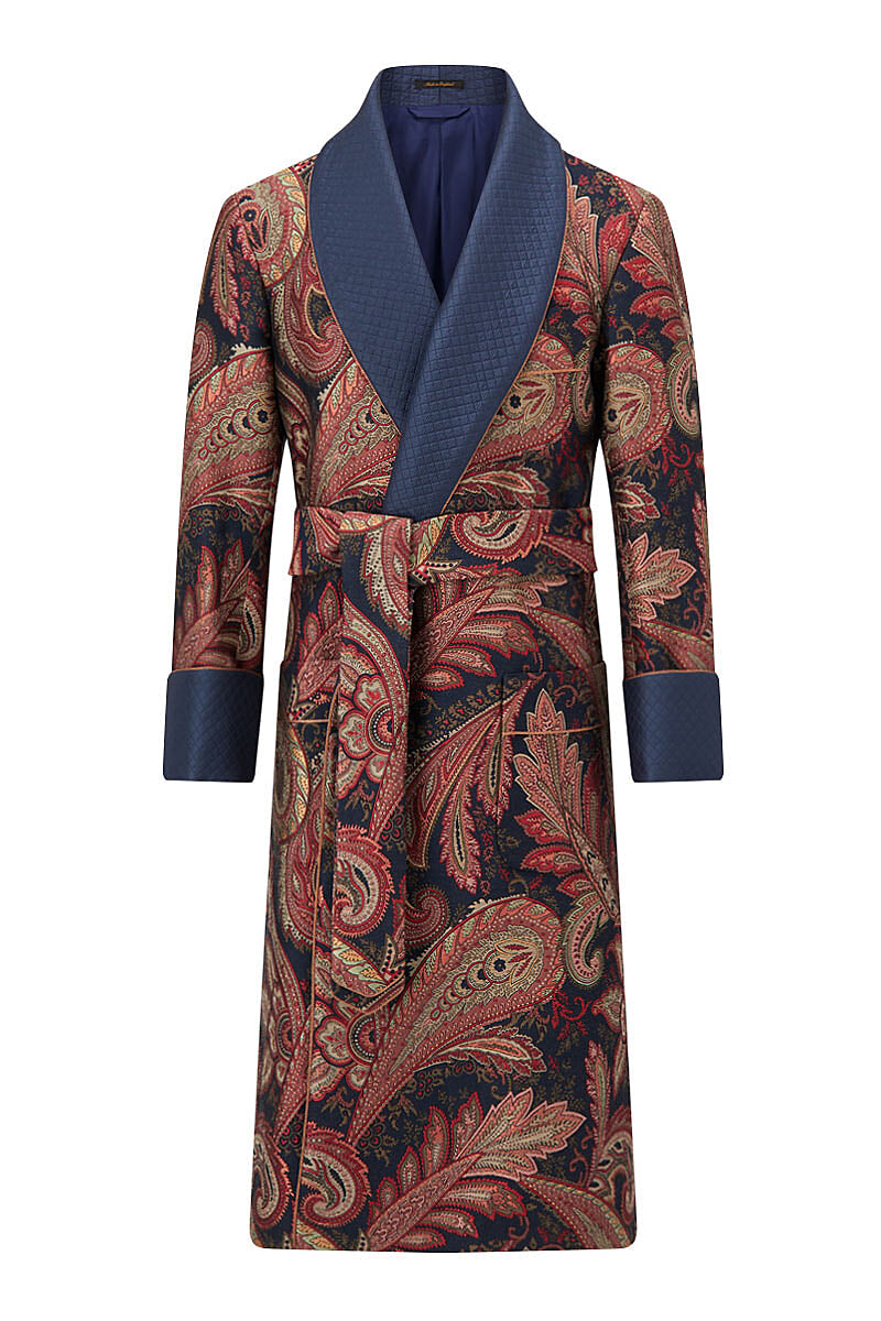 Livonia Paisley Lined Dressing Gown