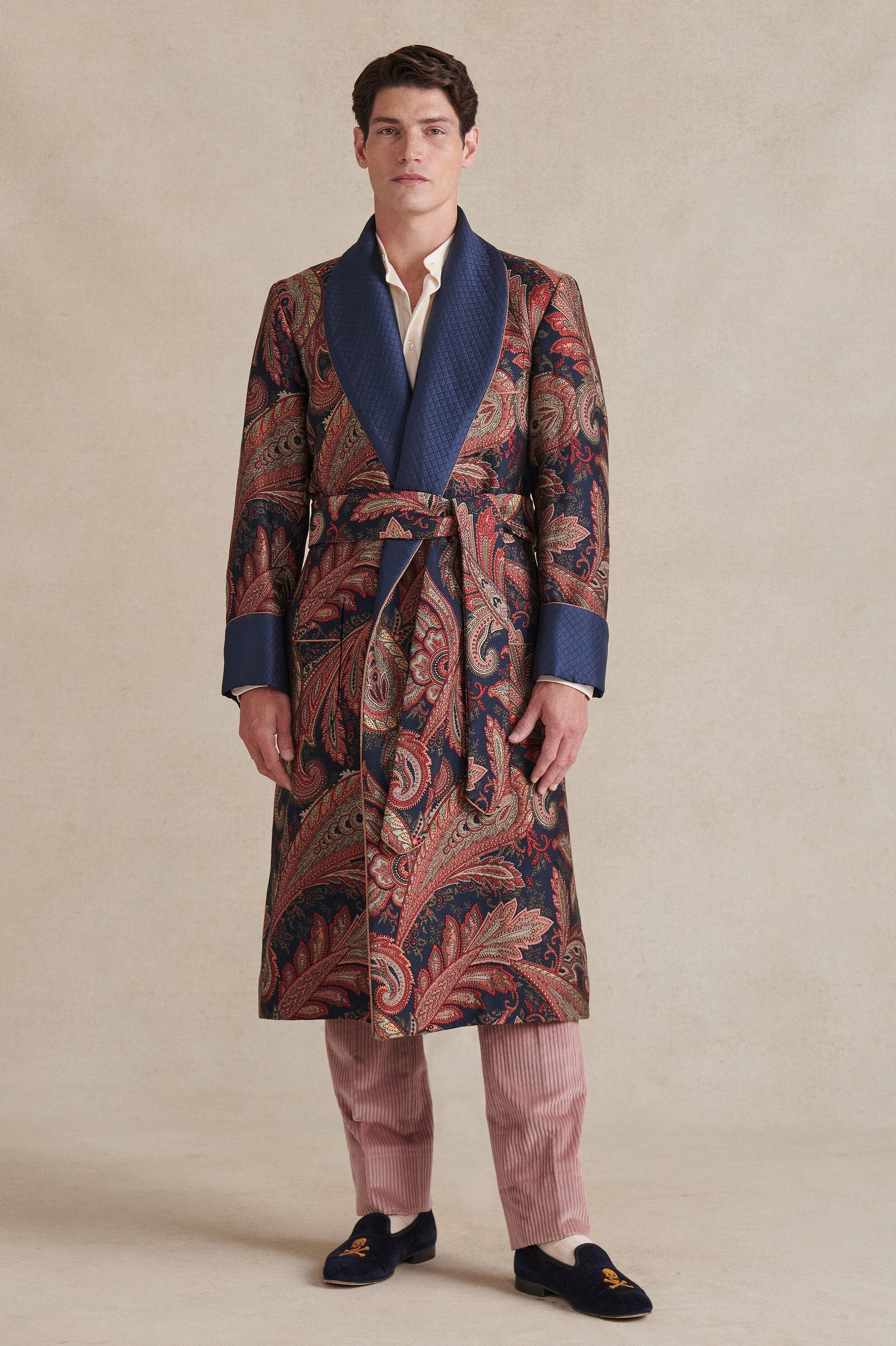Livonia Paisley Lined Dressing Gown