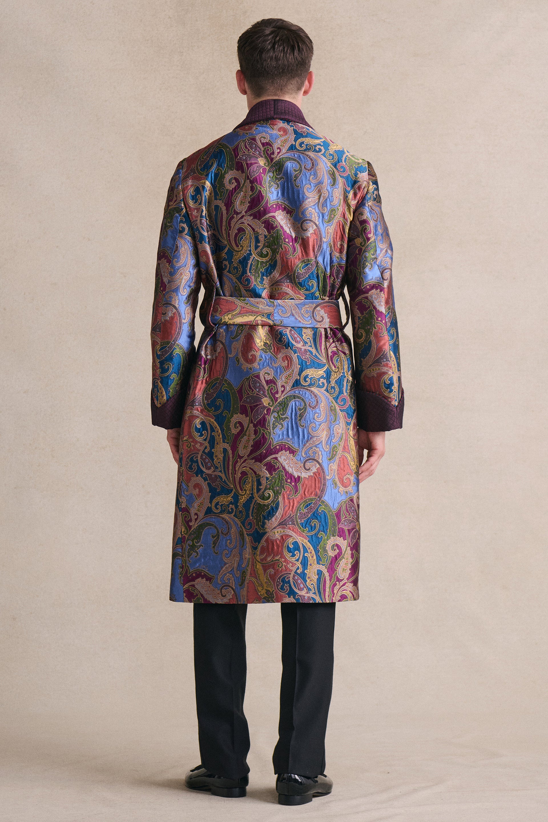 Moscardino Paisley Lined Dressing Gown