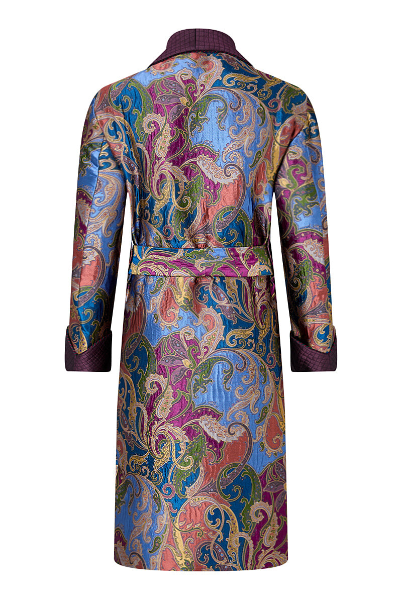 Moscardino Paisley Lined Dressing Gown