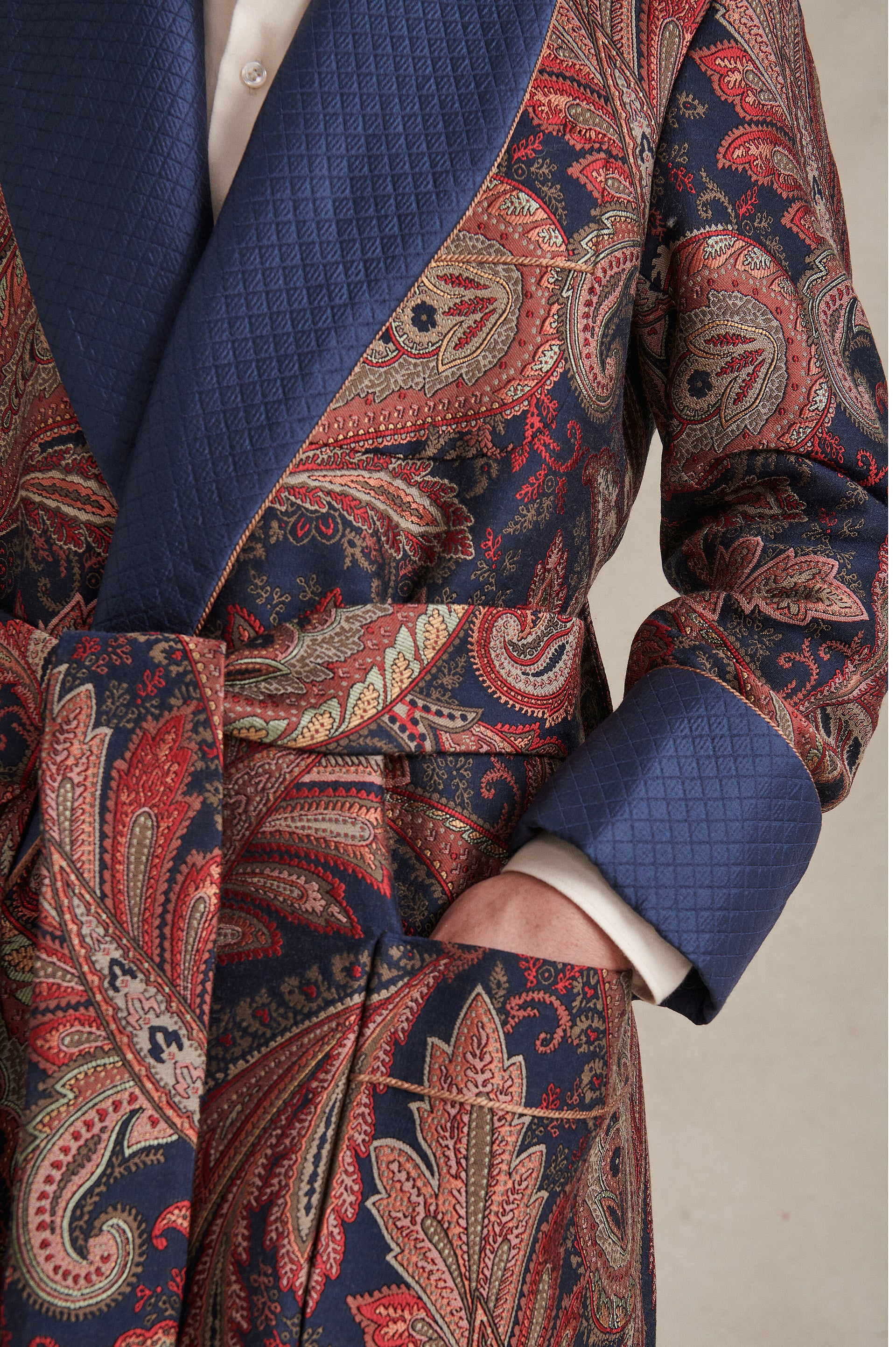 Livonia Paisley Lined Dressing Gown