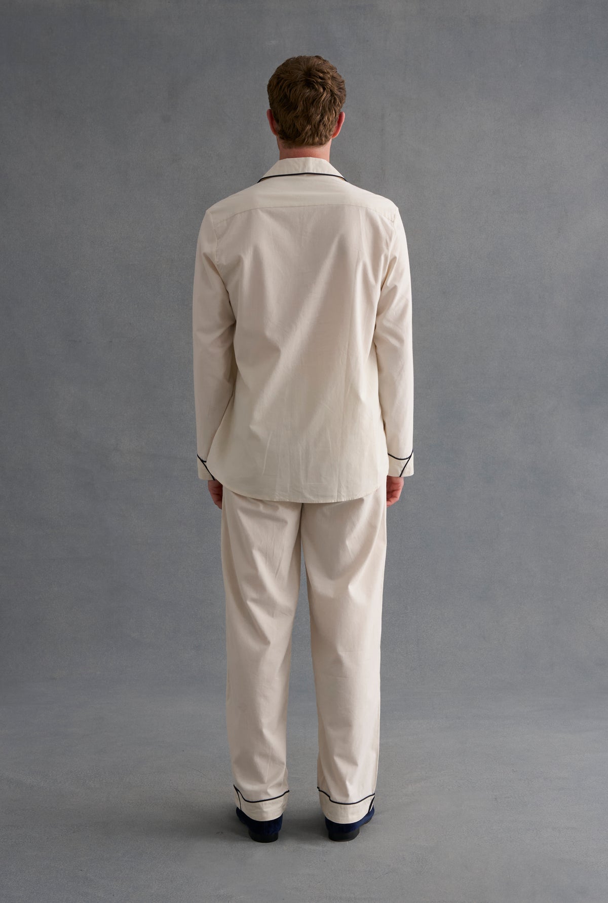 Cream Brushed Cotton Pyjama Set