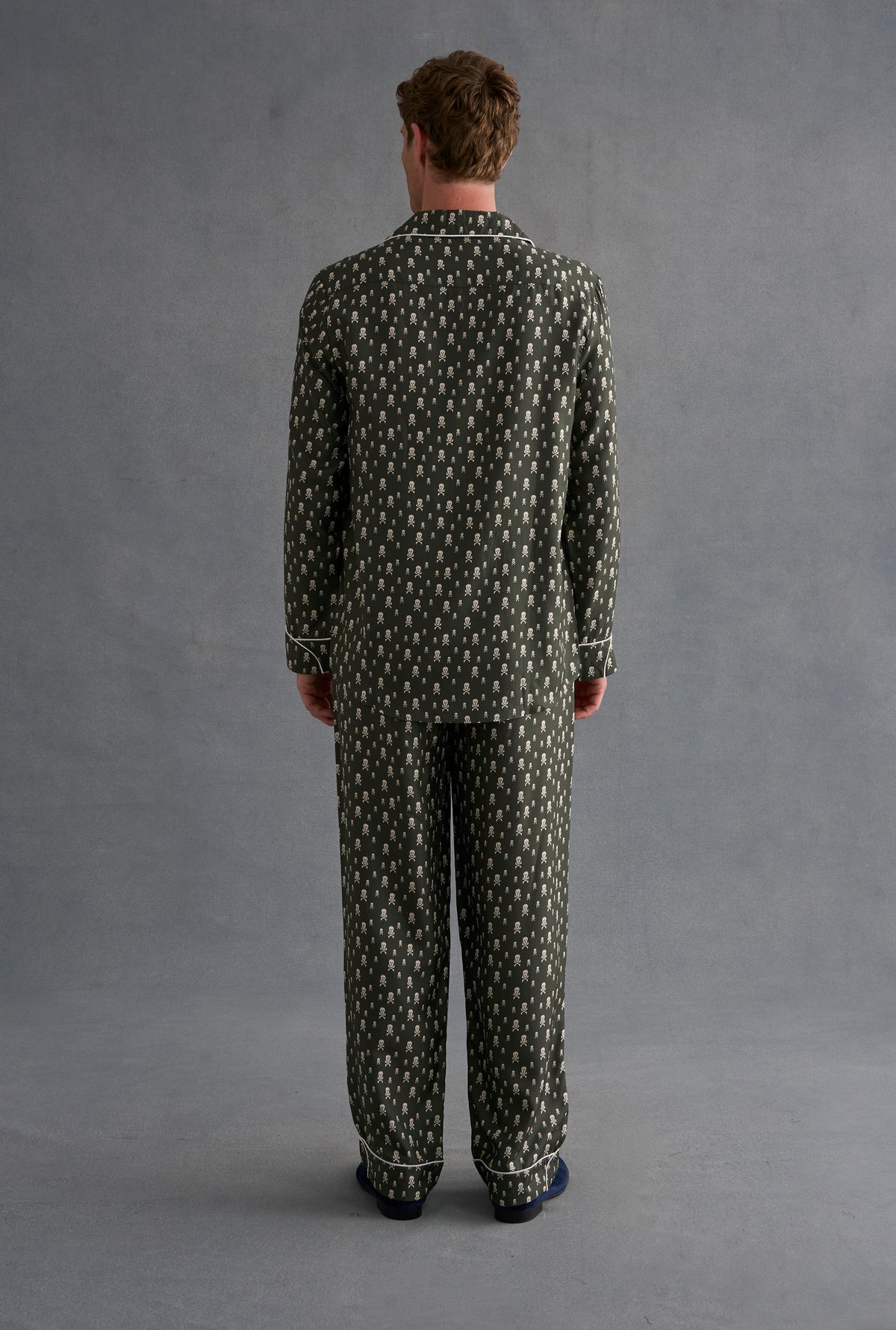 Dark Green Heritage Skull & Crossbones Pyjama Set