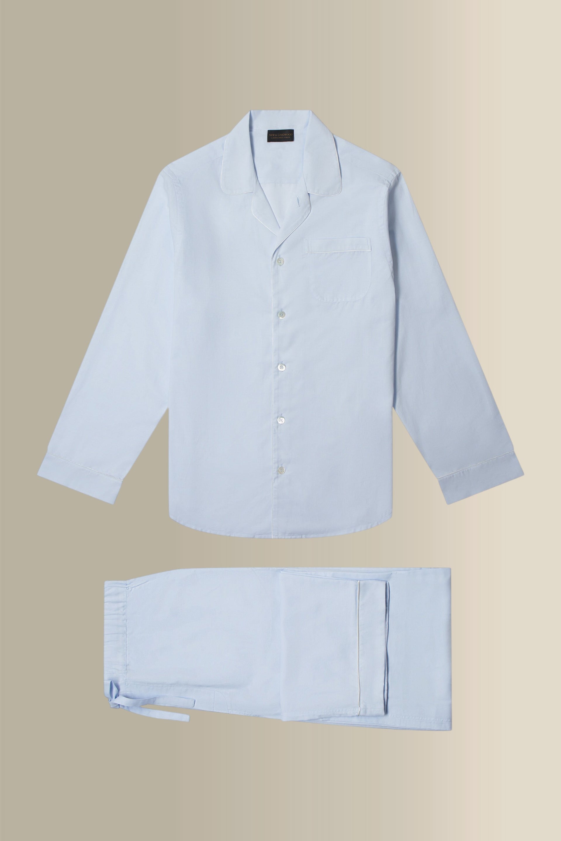 Light Blue Cotton Pyjama Set