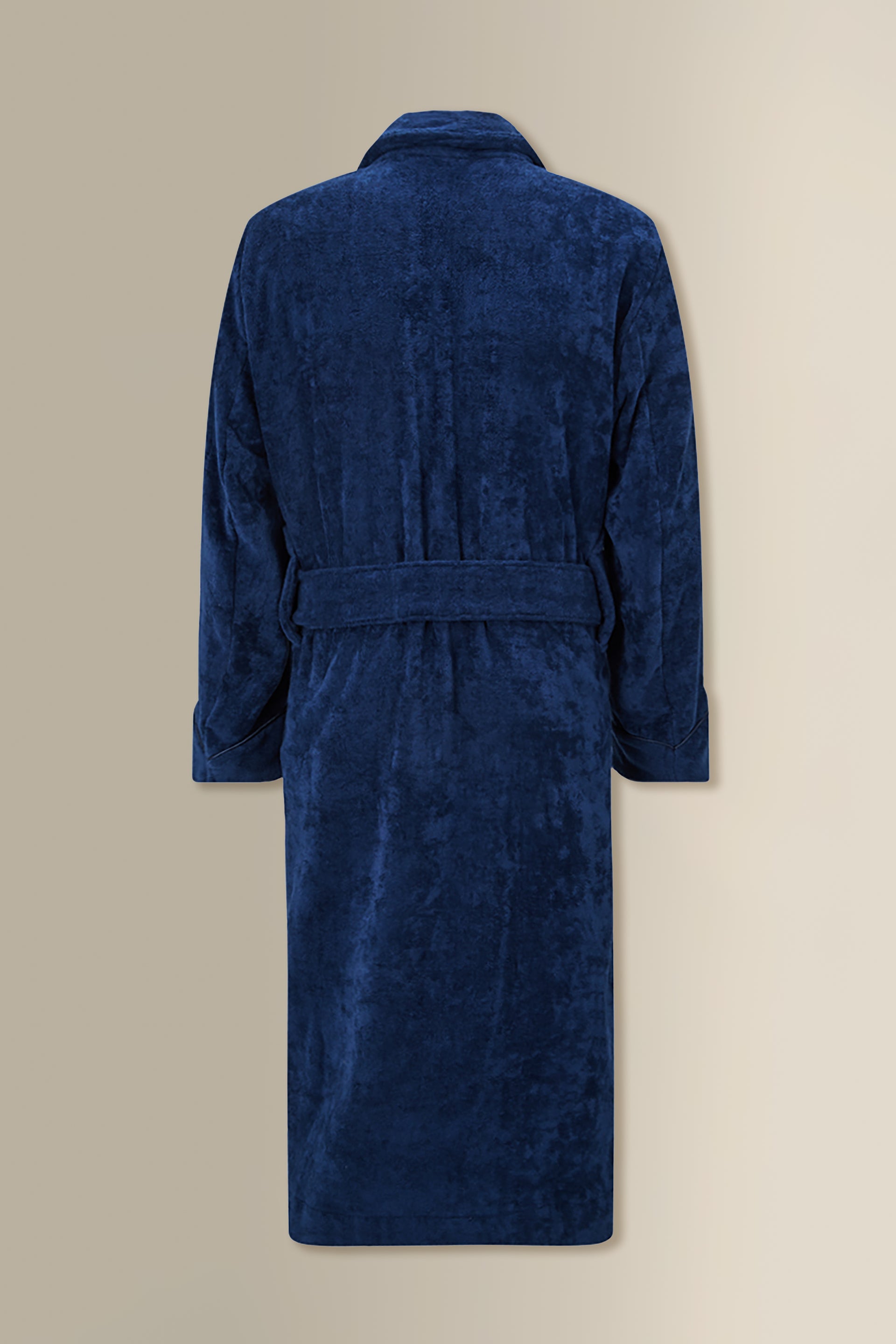 Navy Towelling Bathrobe
