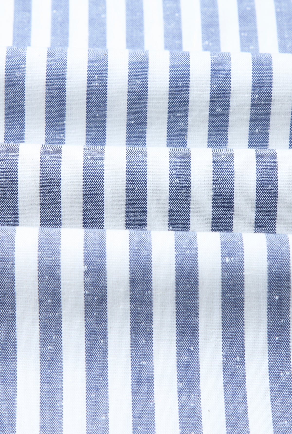 Navy & Cream Bengal Stripe Cotton Slub Lounge Shirt