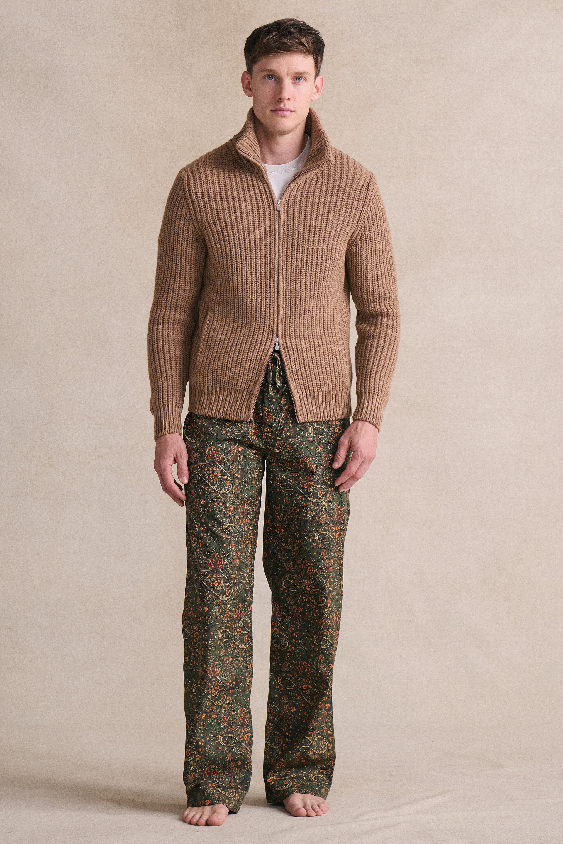Green & Yellow Paisley Lounge Trousers