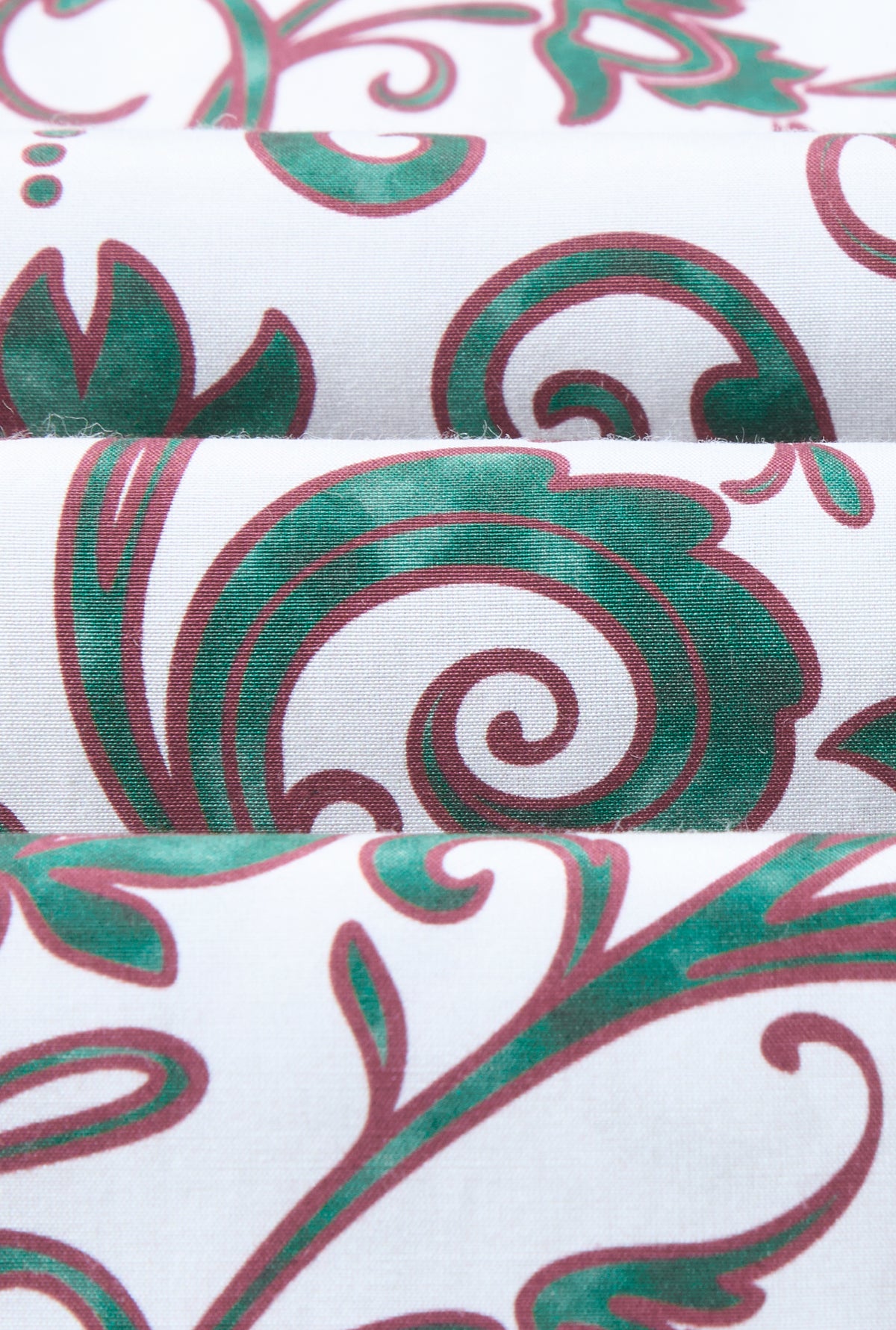 Cream & Green Floral Cotton & Silk Lounge Trousers