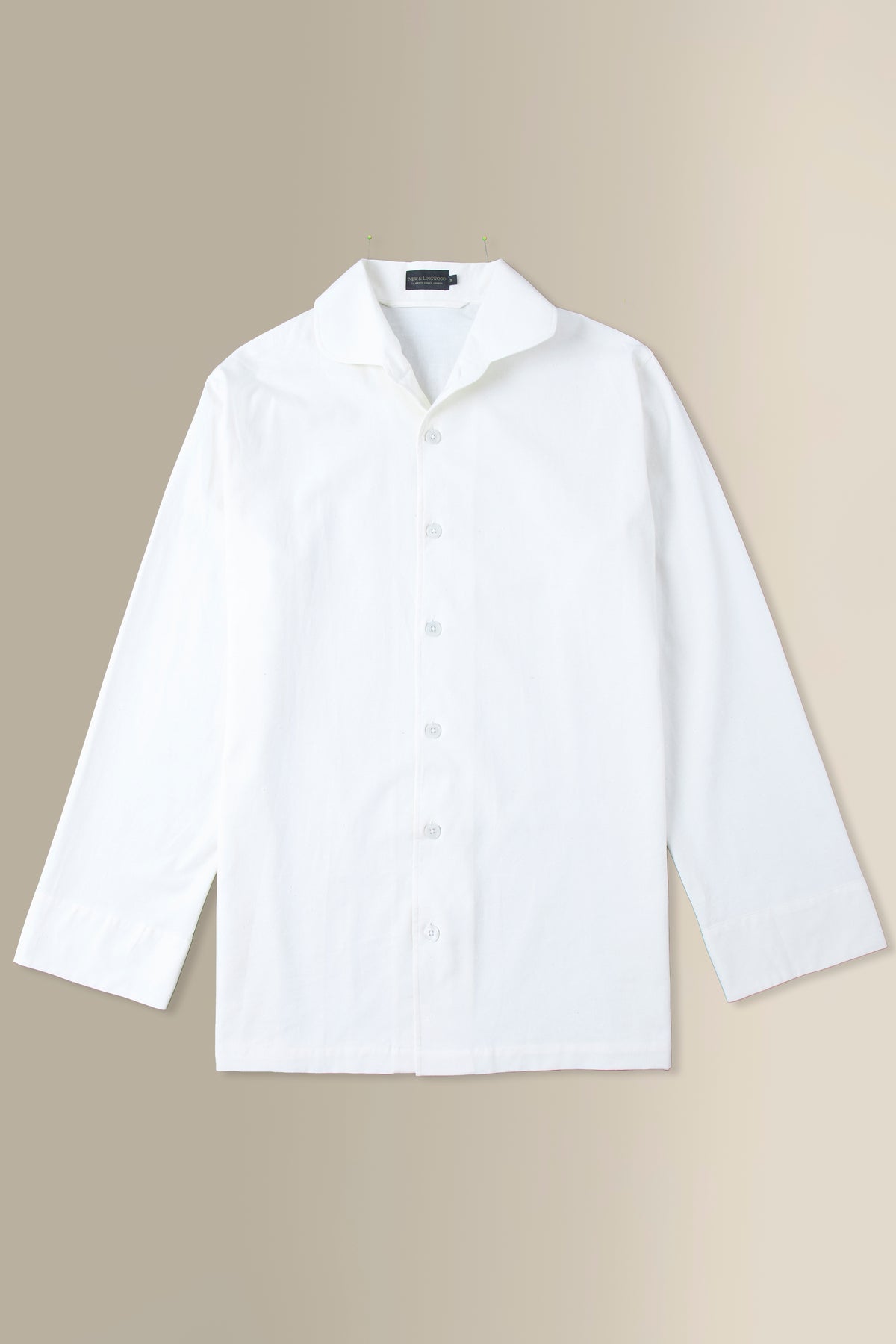Cream Slub Cotton Lounge Shirt