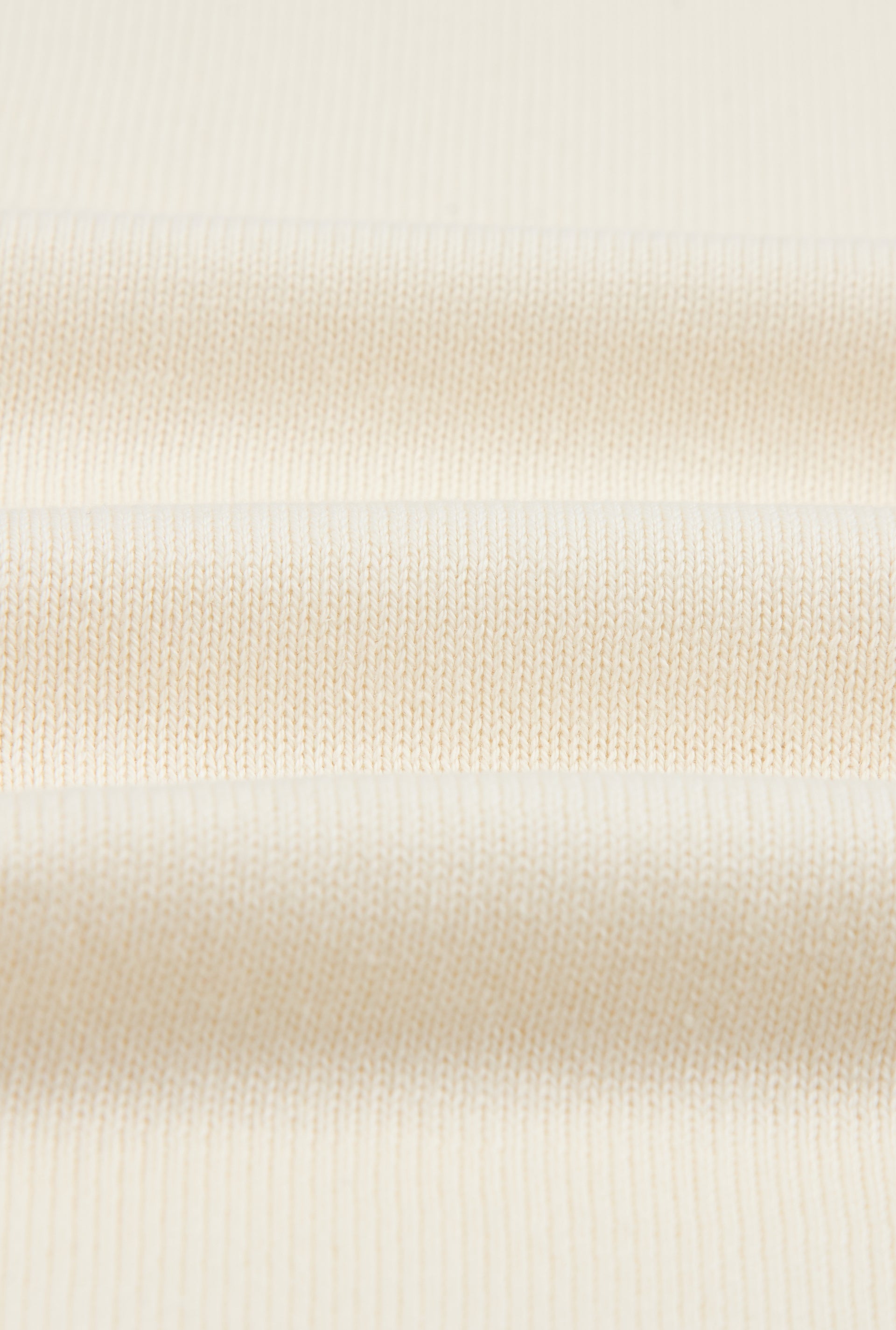 Cream Crew Neck Short Sleeve Knitted T-Shirt