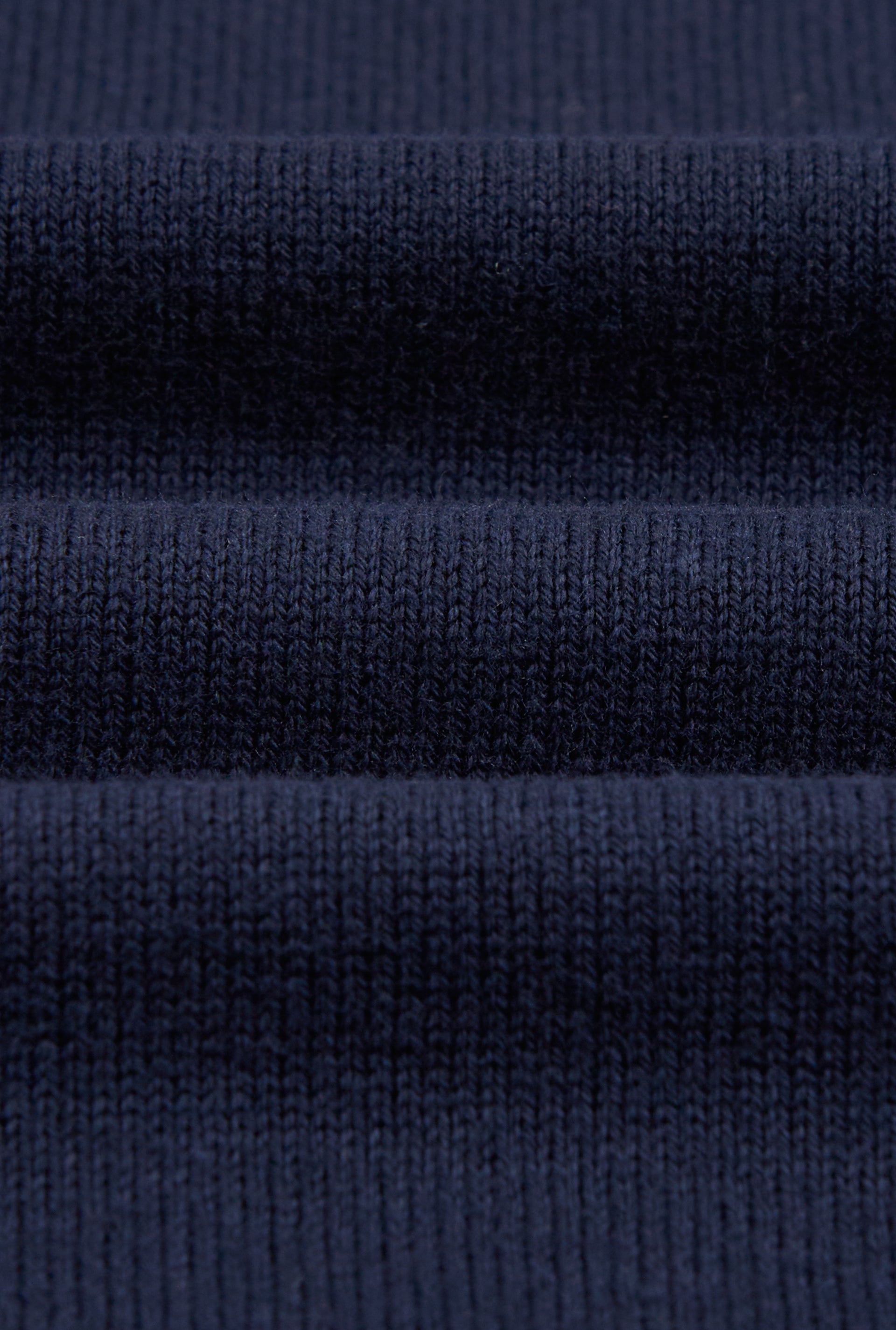 Navy Crew Neck Short Sleeve Knitted T-Shirt