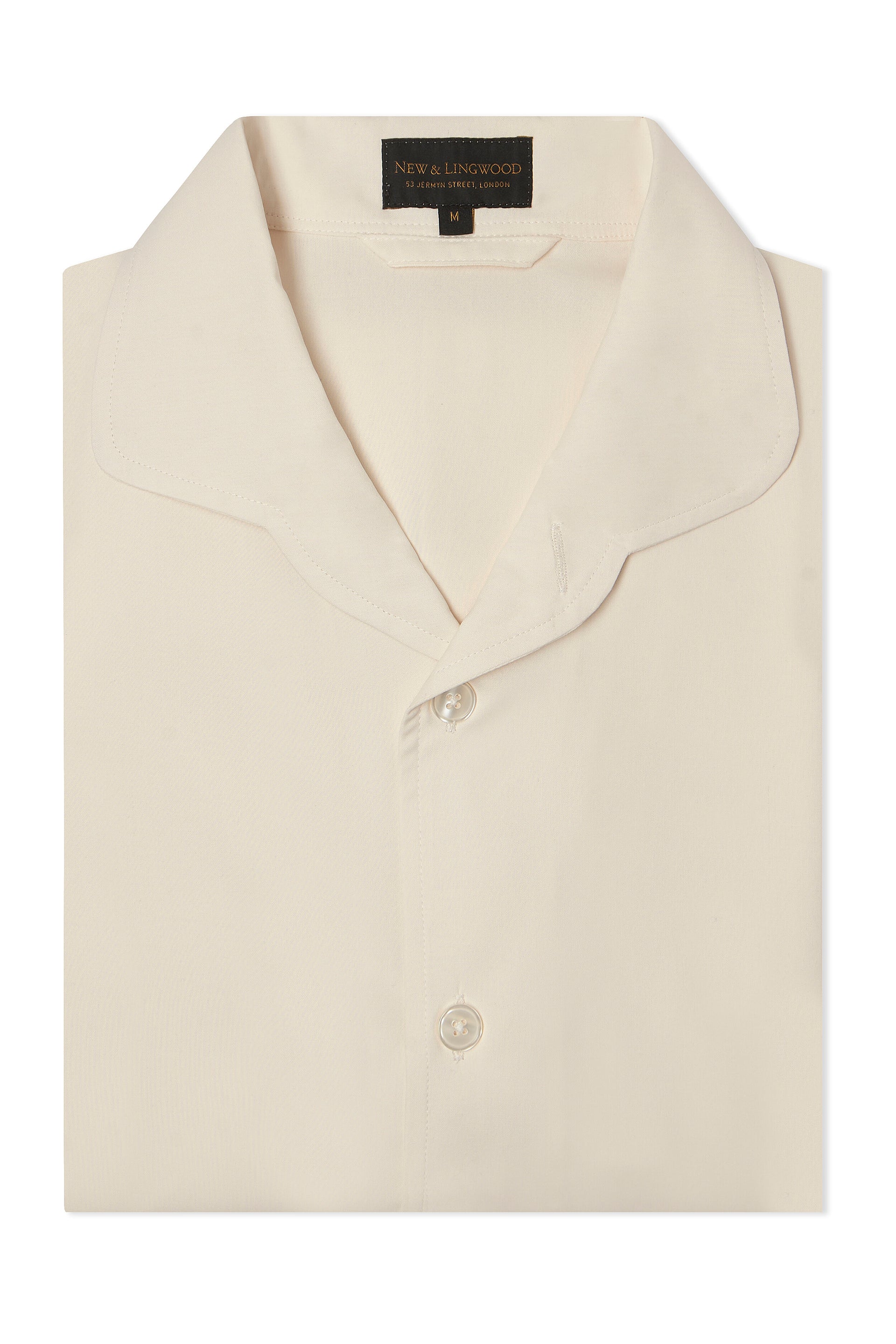 Ivory Sandwash Silk Lounge Shirt