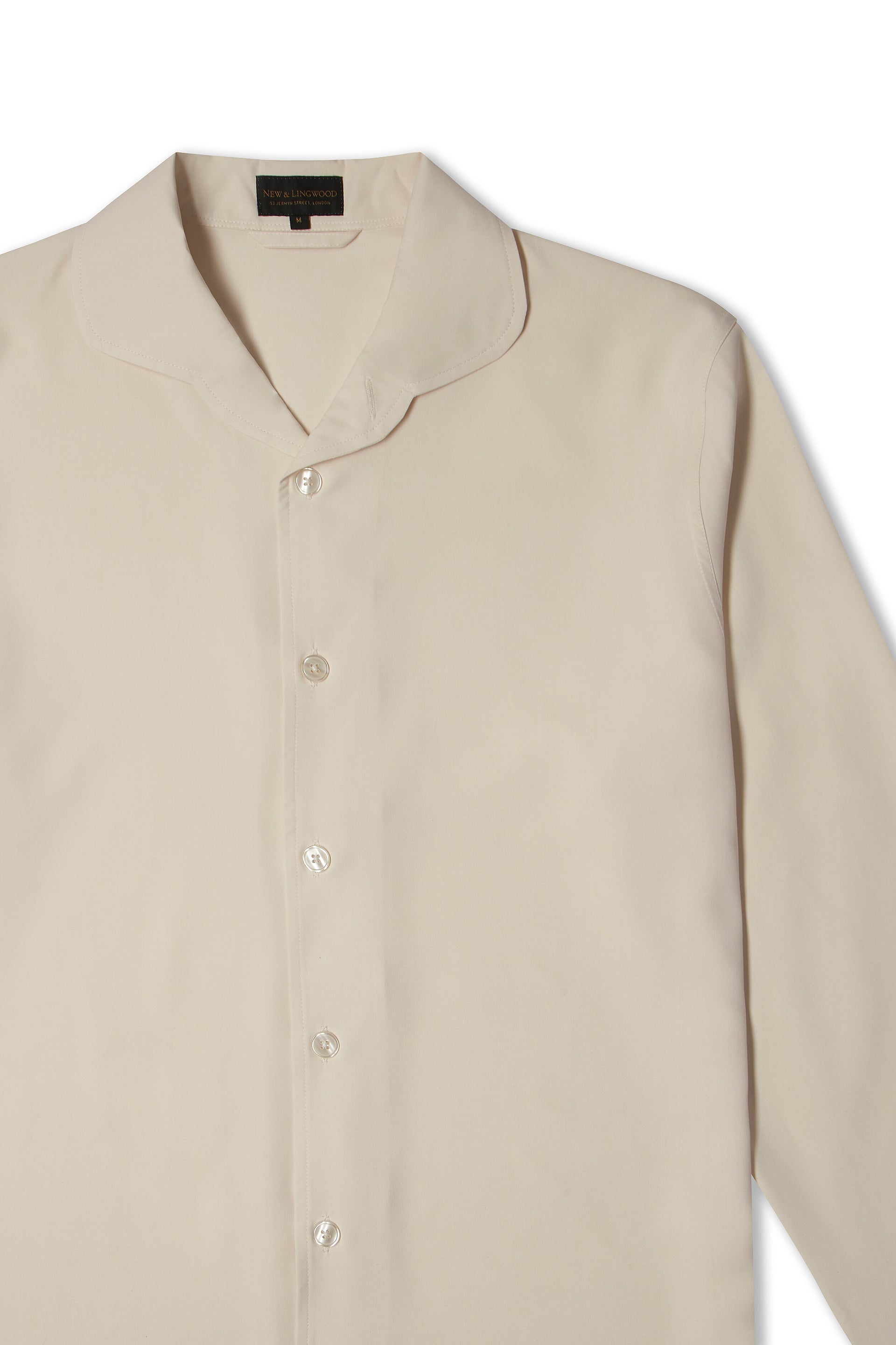 Ivory Sandwash Silk Lounge Shirt