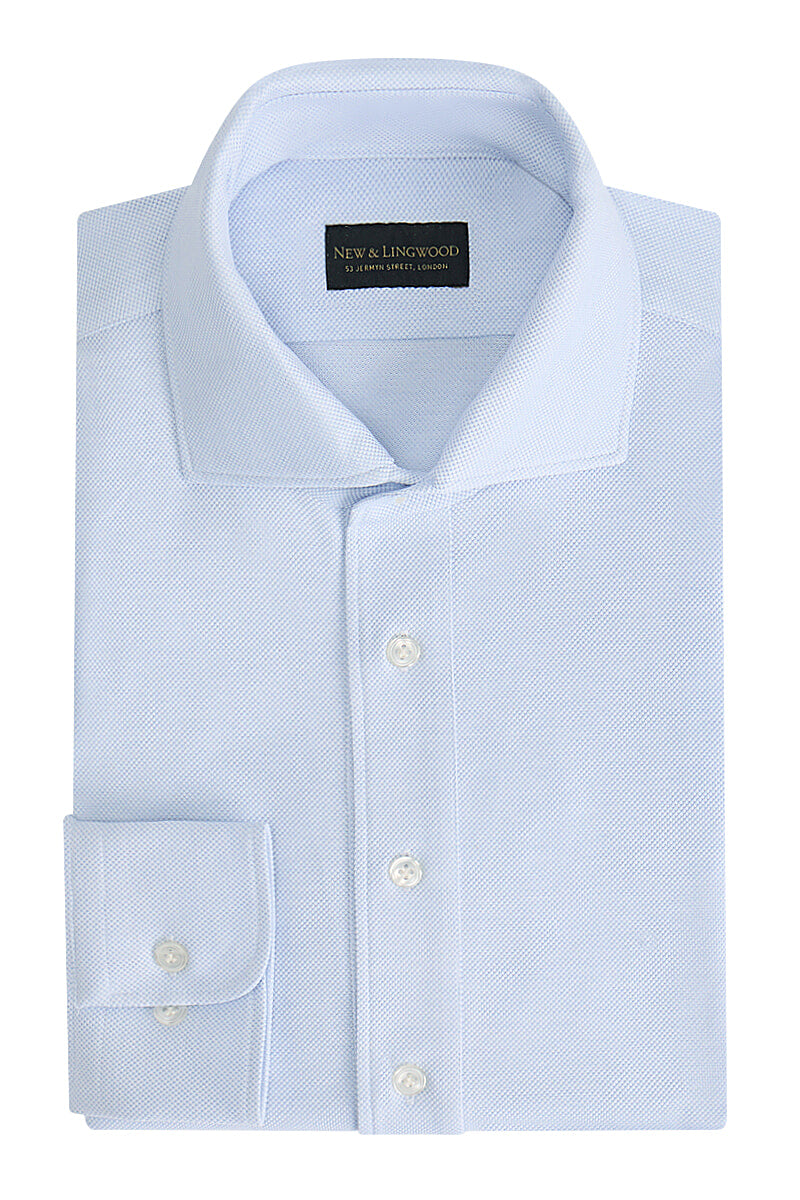 Sky One Piece Collar Popover Shirt