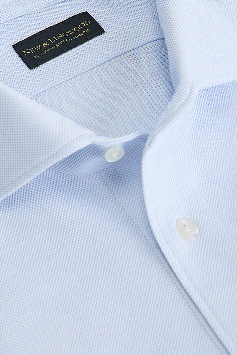 Sky One Piece Collar Popover Shirt