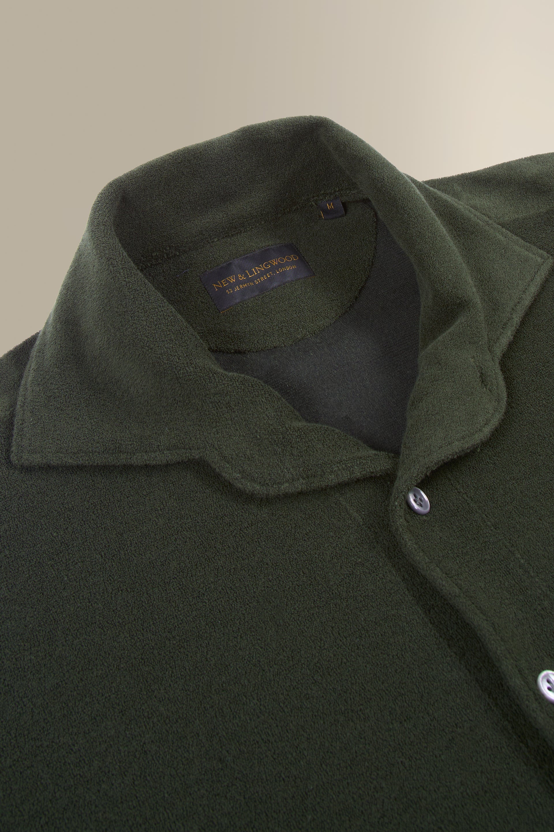 Green Short Sleeve Towelling Polo Shirt