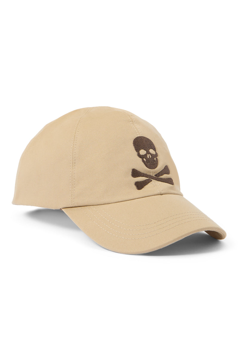 Sand Skull & Crossbones Cotton Baseball Cap