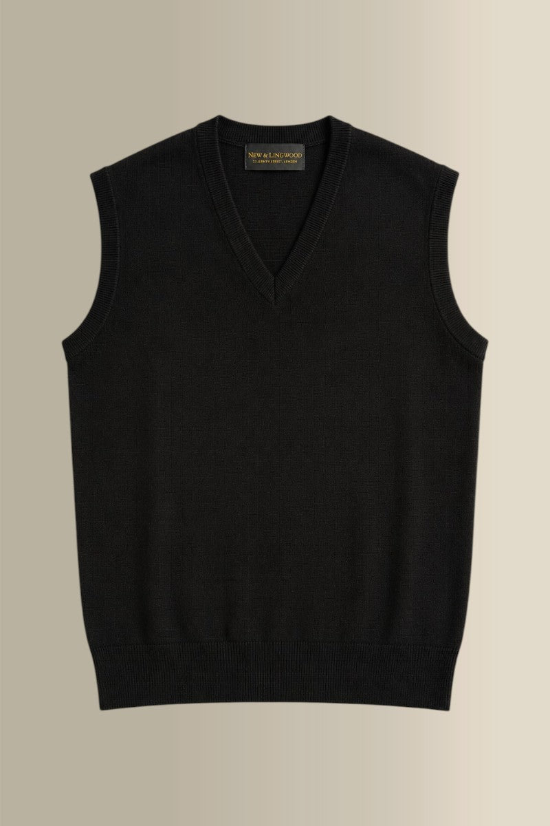Black Lambswool Slipover