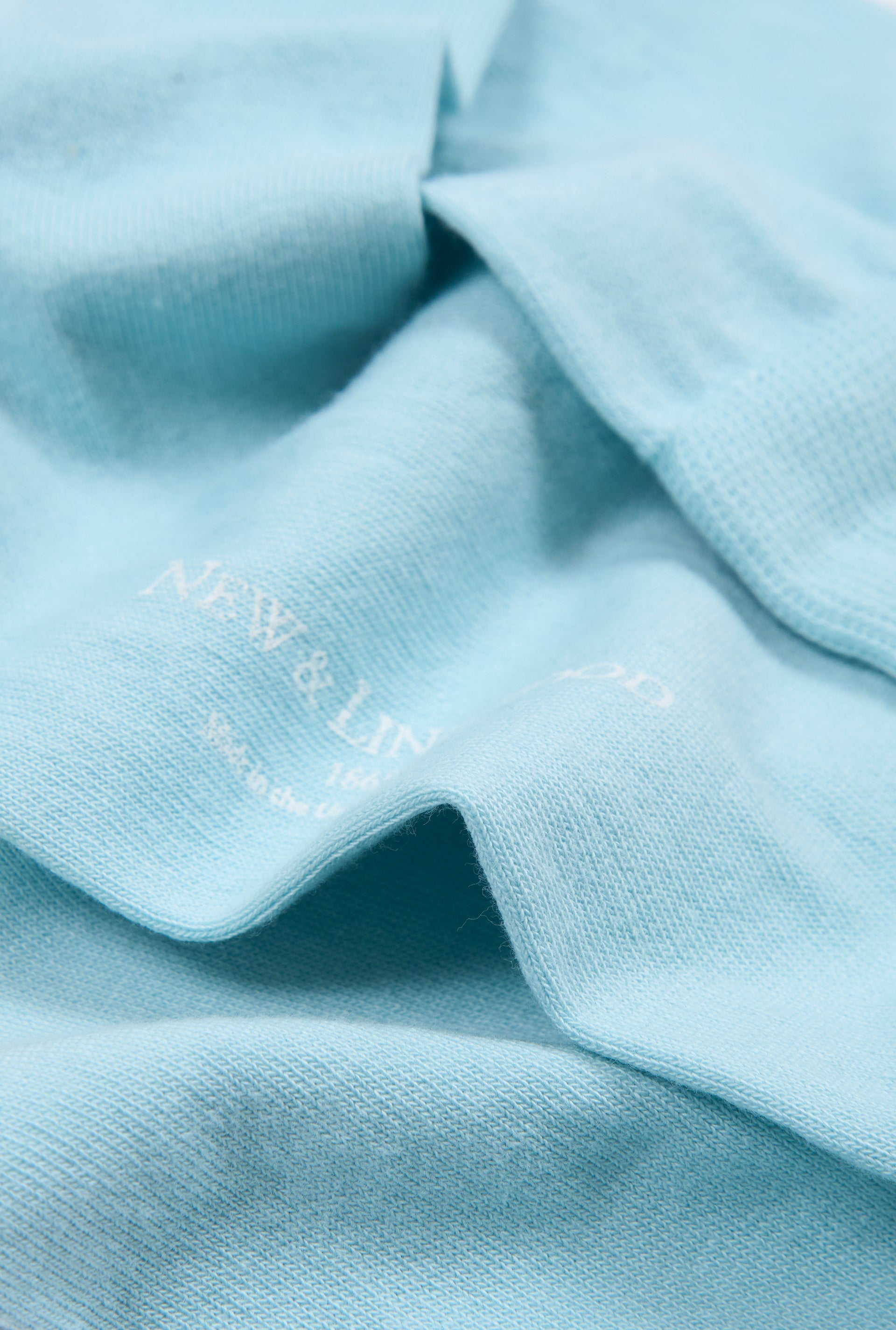 Sky & Yellow Heel Toe Mid Calf Cotton Socks