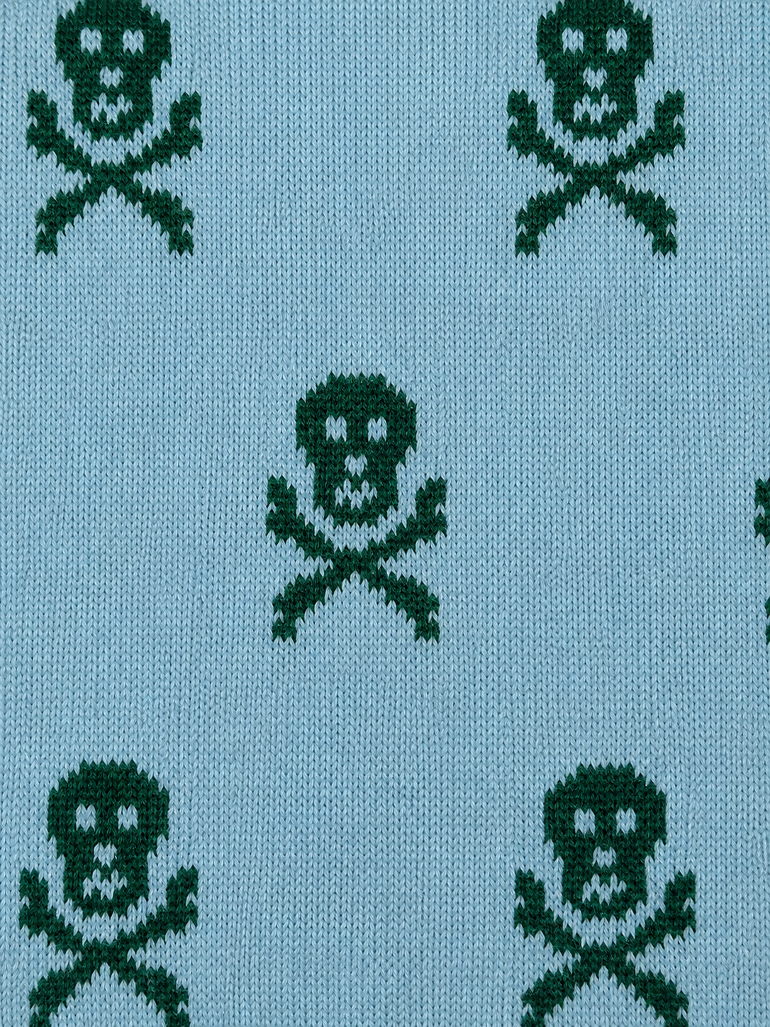 Blue & Green Heritage Skull & Crossbones Long Cotton Socks