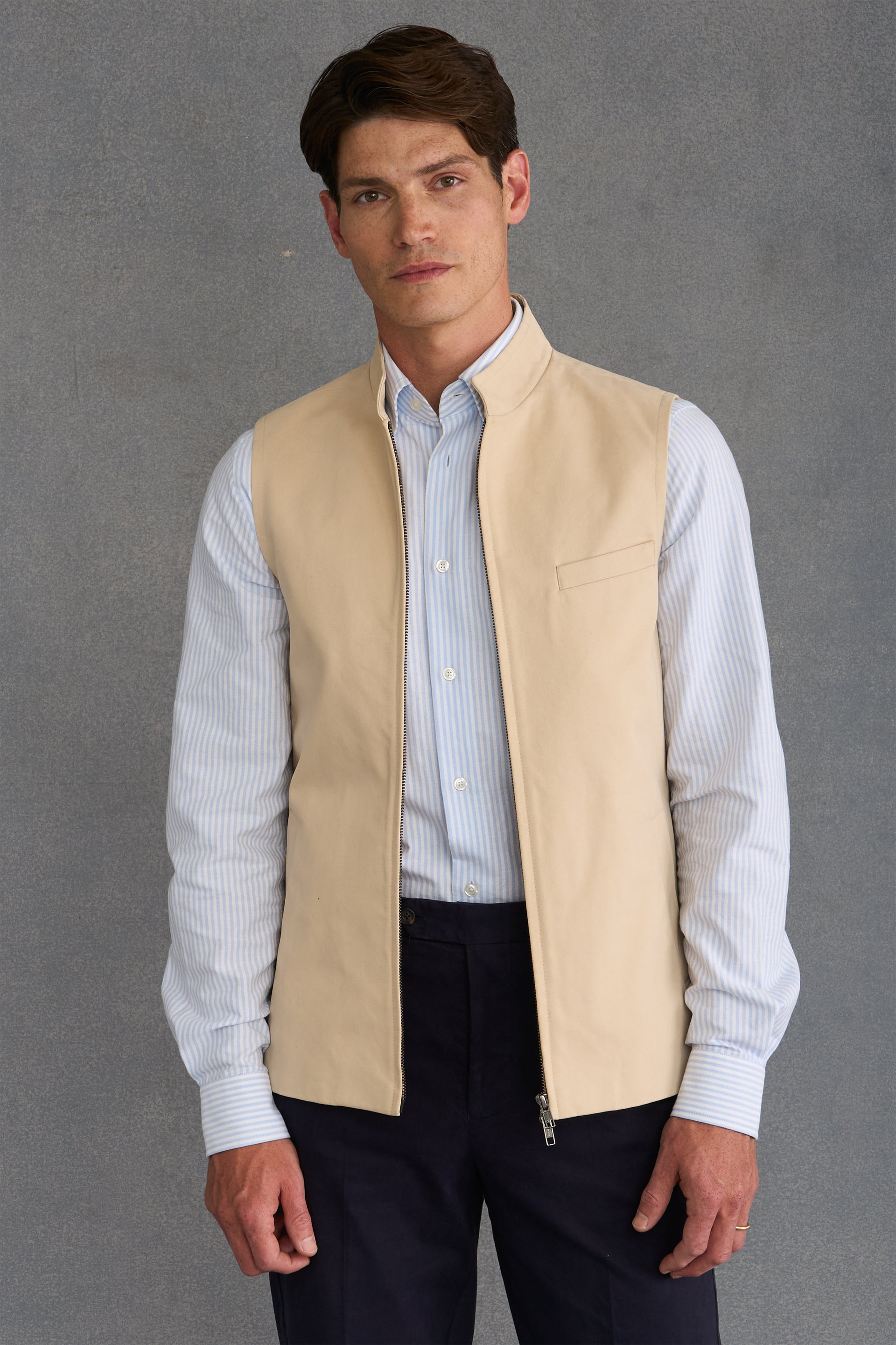 Cream Cotton Gilet