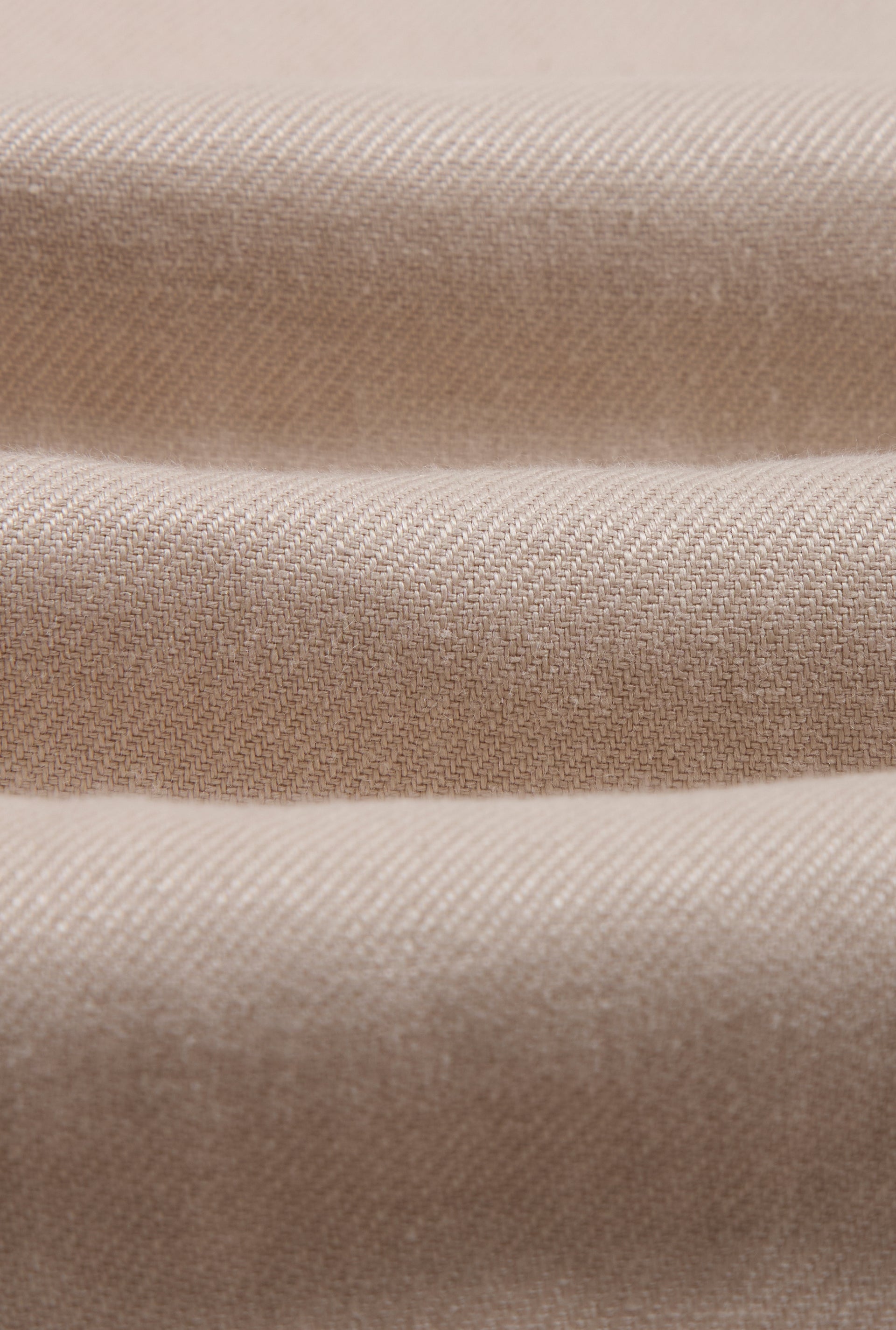 Cream Double Breasted Linen Twill Jacket